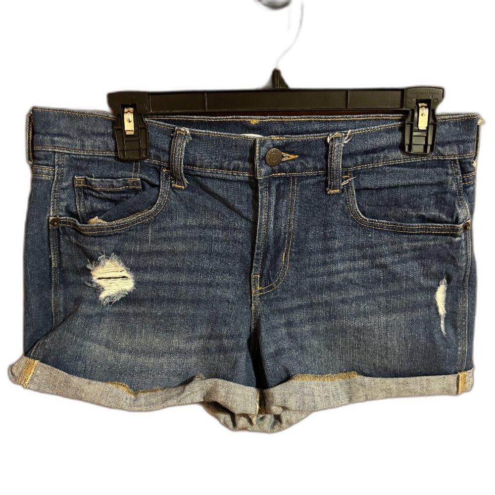 Old Navy Boyfriend Shorts Rolled cuff Distressed‎ Size 4